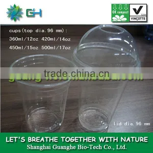 100% Biodegradable PLA Disposable Plastic Cup thumbnail-1