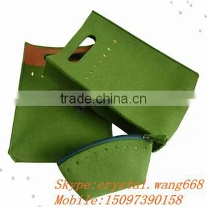 100% High Quality Wool Felt Handbag thumbnail-1