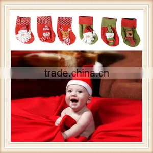 12pcs Christmas Stockings Ornament Hangeing Socks Xmas Tree Decoration Gift Bags thumbnail-3