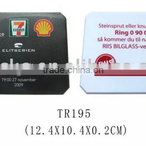 Cheap Square Shape Car Ice Scraper With Logo for Promotional thumbnail-1