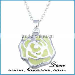 Magic Round Fairy Locket Glowing In The Dark Pendant Necklace Gift Luminous Vintage Necklaces thumbnail-1