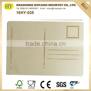 Unfinished Factory Cheap Custom Wooden Postcard thumbnail-1