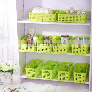 Plastic Baskets With Handles, Plastic Storage Baskets thumbnail-3