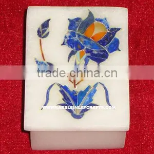 Marble Decorative Inlay Jewellery Box, Marble Decorative Inlay Boxes thumbnail-1