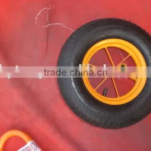 Air Wheel 14x4 Tool Cart Ues Wheels Rubber Wheel 4.00-8 With Steel Rim thumbnail-1