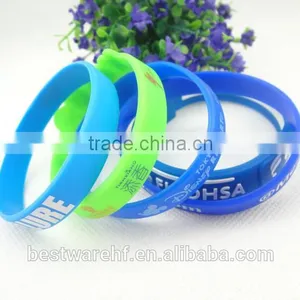 Inkfilled Adult Size 1 Inch Silicone Wristbands thumbnail-6