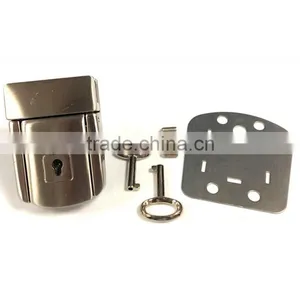 Metal Tuck Lock, Zinc Alloy Tuck Lock With Keys, Security Lock for Cases thumbnail-2