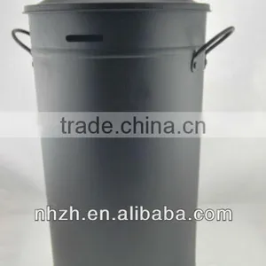 Kitchen Middle Matte Black Iron Bucket thumbnail-5