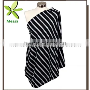 New Stripe Multi-functional Bamboo Fiber Breastfeeding Nursing Scarf For Baby&Mum thumbnail-1