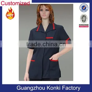 Short Sleeve Hospital Nurse Women Uniform Shirt thumbnail-1
