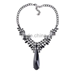 New Fashion Big Teardrop Pendant Choker Necklace for Women Accessories thumbnail-5