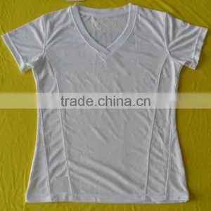 Quality Assured Short Sleeve Running Shirt , Running T-shirt 100 % Polyester thumbnail-2