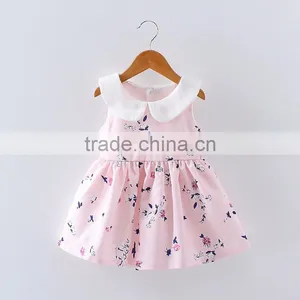 New Design Hot Sale Summer 2017 Baby Clothes Wholesale Printing Cotton Clothing Boutique Custom Kids Baby Birthday Girl Dress thumbnail-6