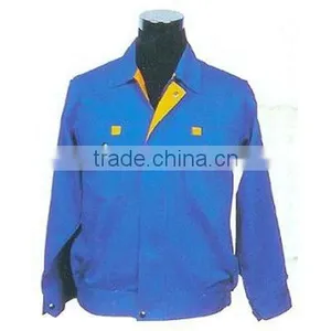 Work Jacket With Contrast Collar thumbnail-1