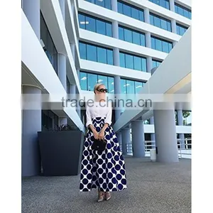 Walson Wholesale Clothing Woman Wrap Skirt Wave Point Mid Tutu Skirt thumbnail-3