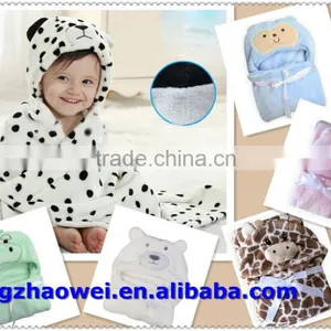 Cute Multiply Designs Bath Hooded Baby Towel With High Quality thumbnail-1