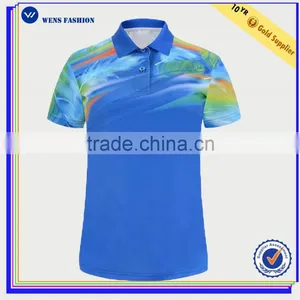 Factory Directly Custom Collar T Shirt Printed Dry Fit Polo T Shirts For Women thumbnail-1