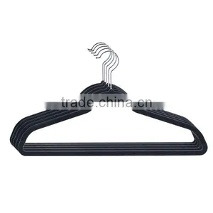 Black Custom Velvet Hanger for Clothes thumbnail-1