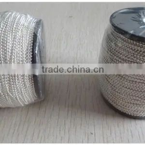 1.5mm Copper Beads Ball Chain in Silver Color thumbnail-3