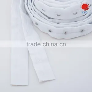 Customized Size Hook and Eye Tape, Hook and Eyes White Satin Ribbon Tape for Sewing Projuct thumbnail-4