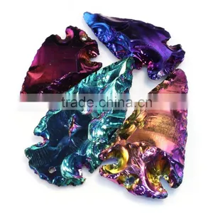 Best Selling Products Colorful Plated Jasper Gemstone Pendant thumbnail-1