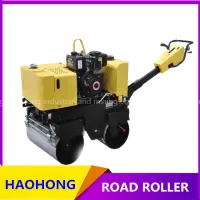 Hand-held Full Hydraulic Vibratory Tandem Roller Lowest Price thumbnail-1