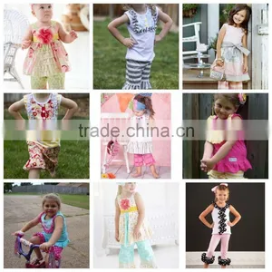 Best Selling Reliable China Supplier Soft Cotton Smocked Triple Ruffle Pants Winter Clothing Girl Halloween Ruffle Dress thumbnail-2