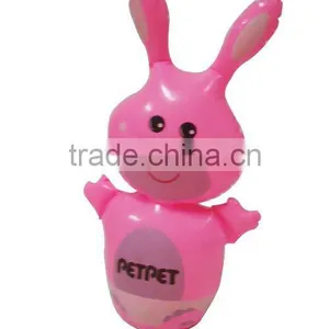 Cute Pvc Inflatable Rabbit Shape Toy for Kid,print Aniaml Toy for Good Quality thumbnail-1