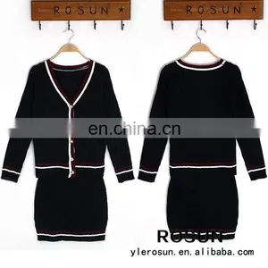 Winter New Style Womens Sweater Suit Skirts Suit Knit Sweater Women thumbnail-1