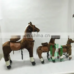2015 Hot Sale Mechanical Rocking Horse for Sale, Plush Horse Ride-on for Kids, Walking Pony Toy thumbnail-2