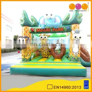 2017 New Design Hot Selling Happy Hour Safari Inflatable Combo for Kids With Free EN14960 Certificate thumbnail-1