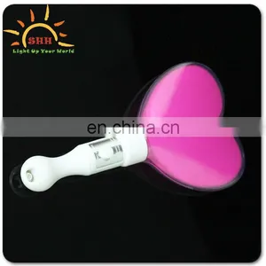 Pink Heart Shape Led Light up Custome Glitter Lucky Wands thumbnail-1