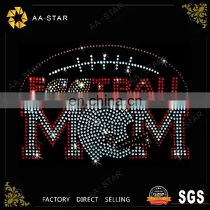New Design Football Mom Rhinestone Transfer for T-shirt thumbnail-1