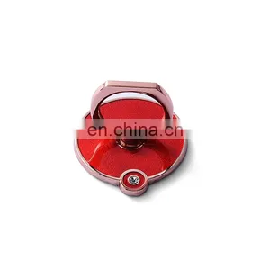 Custom Crystal Red Round Metal Mobile Phone Ring Holders Wholesale thumbnail-1
