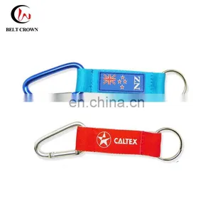 PVC Patch Key Chain Strap With Carabiner and Split Ring thumbnail-5