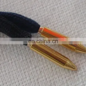 Top Selling Gold Metal Accessory Bullet Drip Tip Fashion Shoelace Aglets With Custom Logo thumbnail-5
