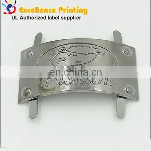 Custom Small Metal Logo Name Plate Metal Logo Plate for Handbag thumbnail-5