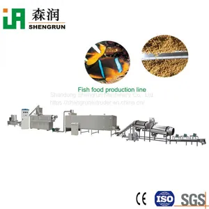 Floating Extruded Fish Feed Pellet Extruder Machine thumbnail-1