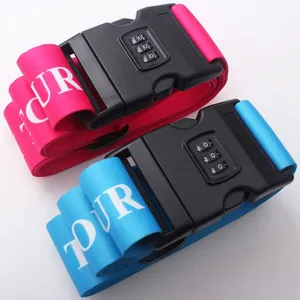 Adjustable Travel Luggage Strap Sublimation Custom Design Lock Belt Manufacturers thumbnail-3