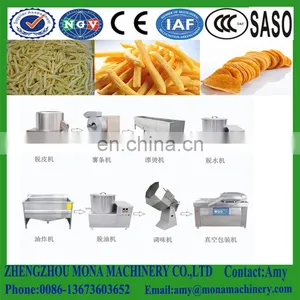 Frozen French Fries Potato Chips Factory Equipment Price/french Fries Making Machines/potato Processing Line thumbnail-2