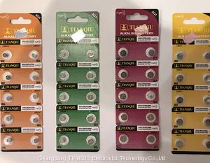 Tianqiu LR626 AG4 Alkaline Button Cell Battery,watch Battery,AG1 AG2,AG3,AG5.AG6,AG10,AG13 thumbnail-2