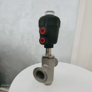 Operated Three-way Pneumatic Angle Seat Valve thumbnail-1