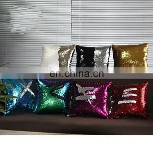 Fashion Colorful Sofa Decorative Sequin Throw Pillow Cover thumbnail-6