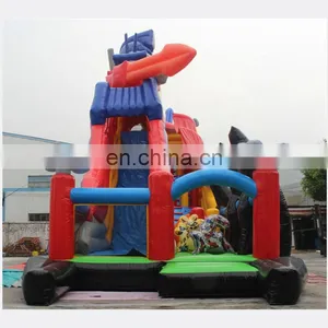Commercial Rooster Theme Kids Jumping Slide Inflatable Bounce Water Slide On Sale thumbnail-3