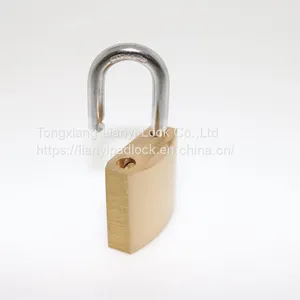 Top Security Good Quality Cheap Waterproof 30mm Thin Type Brass Padlock With Brass Key Iron Key thumbnail-2