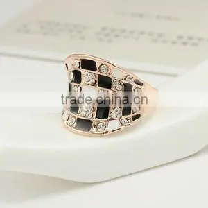 Newest Design Finger Ring Gold Plated Copper Ring Jewelry for Topaz Anillo Para Mujer Esposa Casadas En la Iglesia thumbnail-2