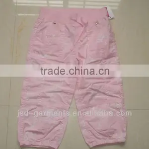 100% Cotton Twill Pink Ruffle Shorts thumbnail-1