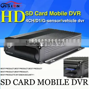 Mobile DVR, H.264 4CH Car Dvr ,motion Detective, Cycle Recording ,I/O,G-sensor,MDVR,support Dual SD Card thumbnail-1
