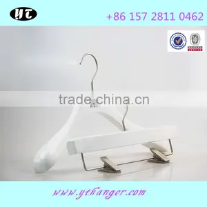 Luxury High Gloss White Wooden Hanger and Pants Hanger thumbnail-1