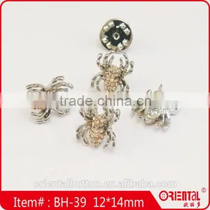 Cute Pussy Cat Shape Clear Stone Plating Metal Brooch thumbnail-6